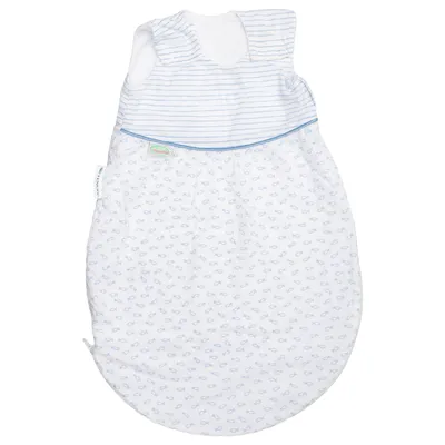 Gigoteuse (Blanc, Bleu) de Tencel Lyocell, Polyester