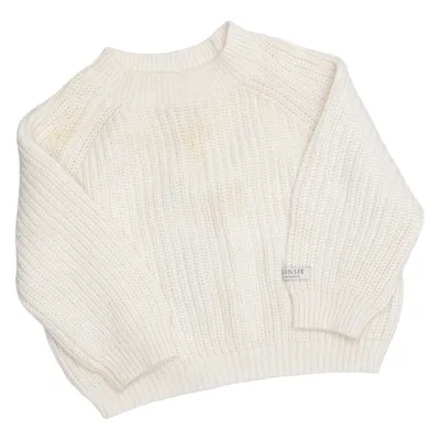 Pull-over (Blanc) de Donsje Coton biologique