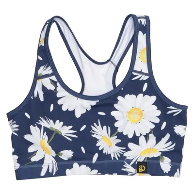 Sport-BH (Blå, Vit, Gul) från Dedoles Elastan, Återvunnen polyester