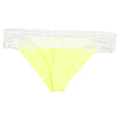 Bikiniunderdel (Gul, Vit) från To Die For Elastan, Polyamid