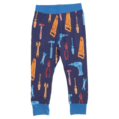 Pyjama broek (Blauw, Meerkleurig) van Hatley Bamboo, Elastaan