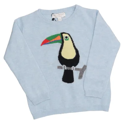Sweater (Blue, Multicolored) from Papa Lobster Cashmere