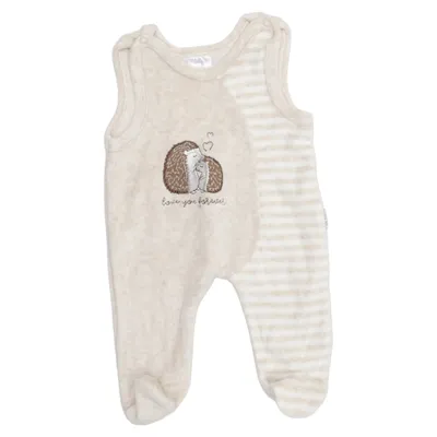 Sparkdräkt (Beige, Vit) från Little One Bomull, Polyester