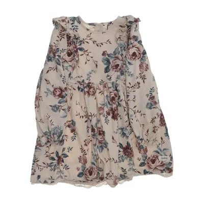 Jurk (Beige, Meerkleurig) van Newbie by KappAhl Katoen