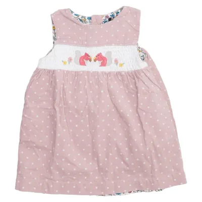 Dress (Pink, White) from Baby Boden Cotton