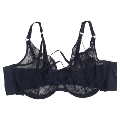 Bra (Black) from Ulla Popken Elastane, Polyamide, Polyester