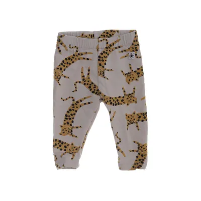 Broek (Beige, Meerkleurig) van Lindex Baby Katoen, Elastaan