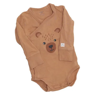 Body (Marron) de Lindex Baby Coton, Élasthane