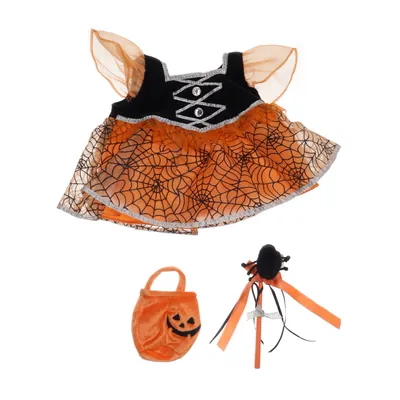 Poppenkleding (Zwart, Oranje, Zilver) van Build A Bear Workshop