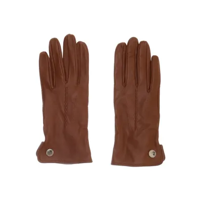 Leather gloves (Brown) from Holly & Whyte by Lindex Leather