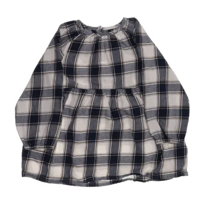 Blouse (Blue, White, Brown) from Rikiki Cotton