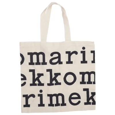 Sac en toile (Beige, Noir) de Marimekko Coton recyclé