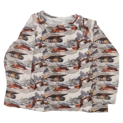 Langærmet t-shirt (Flerfarvet) fra Minymo Bomuld, Elastan