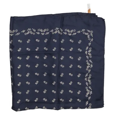 Näsduk (Blå) Silke