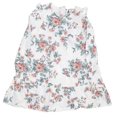 Klänning (Vit, Flerfärgad) från Newbie by KappAhl Bomull