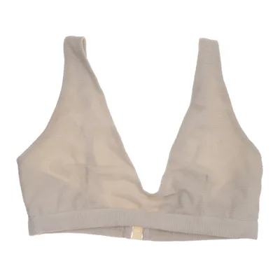 Bikini top (Beige, White) from Åhléns Elastane, Polyamide, Polyester