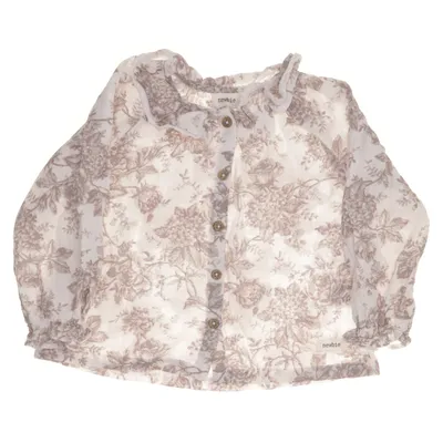 Blouse (White, Multicolored) from Newbie by KappAhl Cotton