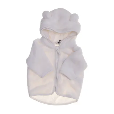 Fleecejacka (Vit) från Lindex Newborn Bomull, Polyester