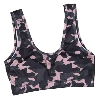 Sport-bh (Zwart, Roze) van Fisherfield Elastaan, Polyester