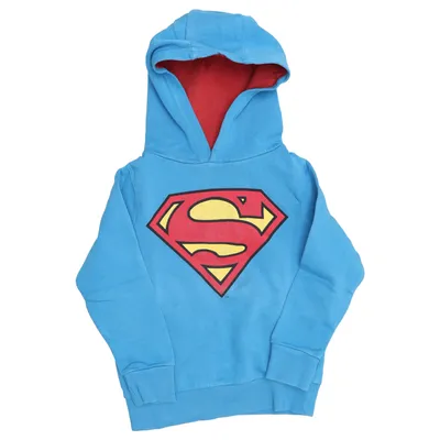 Hoodie (Blue, Multicolored) from Superman Cotton, Polyester