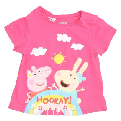 T-shirt (Pink, Flerfarvet) fra Peppa Pig Bomuld