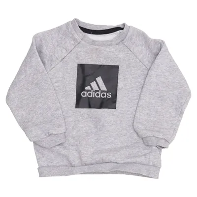 Sweatshirt (Gris, Noir) de Adidas Coton, Polyester recyclé