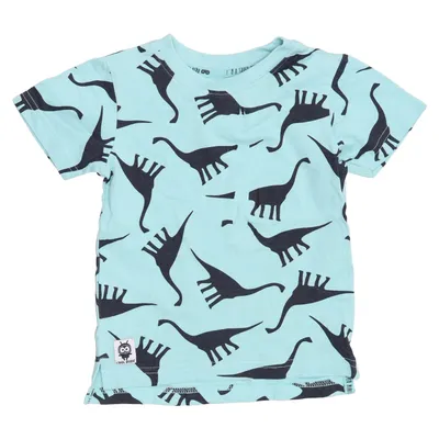 T-shirt (Blauw, Zwart) van Walk Katoen