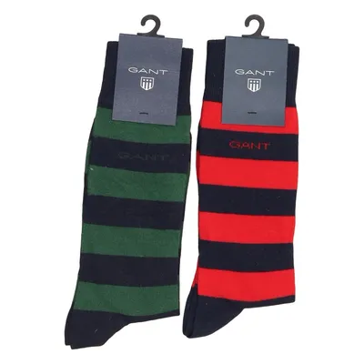 Chaussettes (Bleu, Vert, Rouge) de GANT Coton, Élasthane, Polyamide