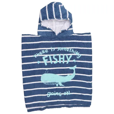Bath cape (Blue, White) from Kids by Lindex Cotton