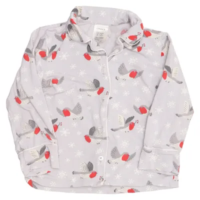 Pajama shirt (Gray, Multicolored) from Lindex Cotton, Elastane