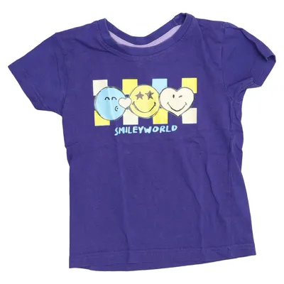 T-shirt (Lila, Meerkleurig) van Smiley World Katoen