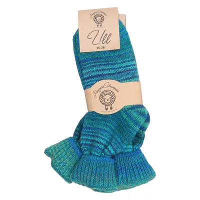 Chaussettes tricotées (Bleu, Vert, Multicolore) de A-Strumpan Acrylique, Élasthane, Polyamide, Laine