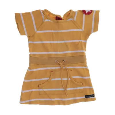 Klänning (Gul, Vit) från Villervalla Bomull