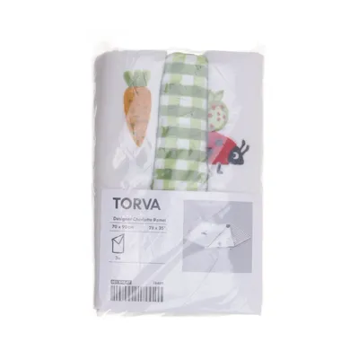 Keukenhanddoek (Wit, Groen, Meerkleurig) van IKEA Katoen