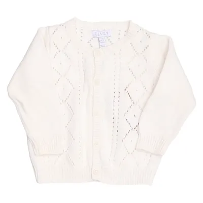 Cardigan (Wit) van Livly Kasjmier, Metallvezel