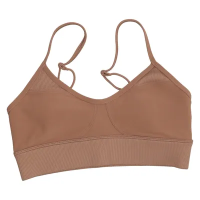 Brassière (Marron) de Alo Élasthane, Polyester