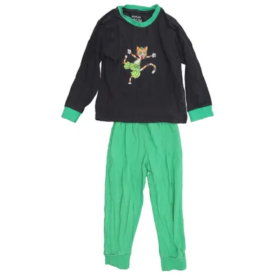 Pyjamas (Svart, Grön) från Pettson och Findus Bomull