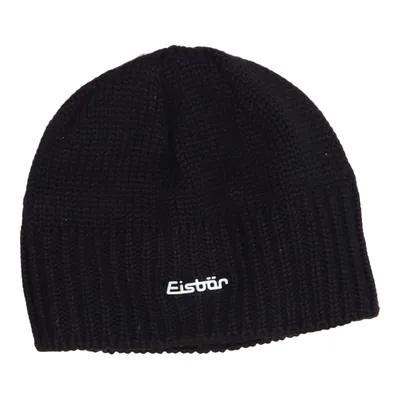 Beanie (Zwart) van Eisbär Acryl, Merinowol, Polyester