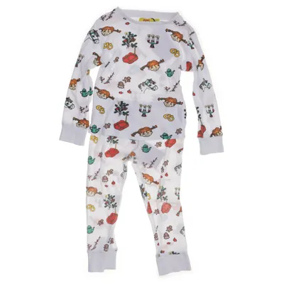 Pyjamas (Vit, Flerfärgad) från Pippi Långstrump Bomull