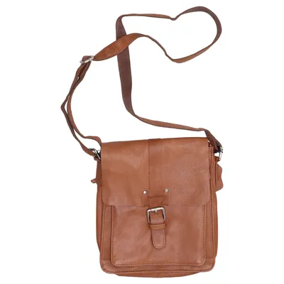Shoulder-bag (Brown) from Luca Ferri Leather