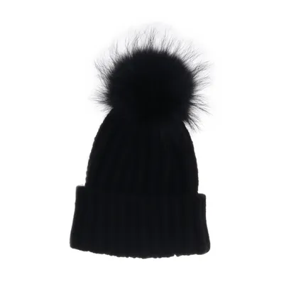 Bonnet à pompon (Noir) de Lawrence Grey
