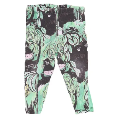 Leggings (Grøn, Sort, Flerfarvet) fra Mini Rodini Elastan, Økologisk bomuld