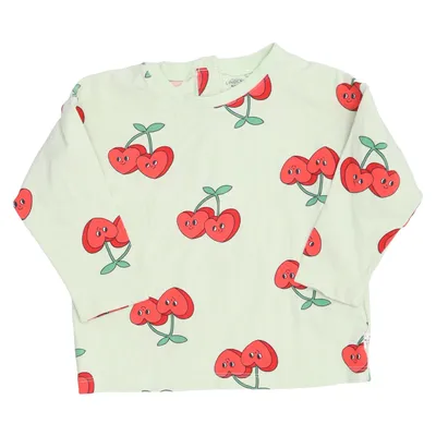 T-shirt à manches longues (Vert, Multicolore) de Lindex Baby Coton, Élasthane
