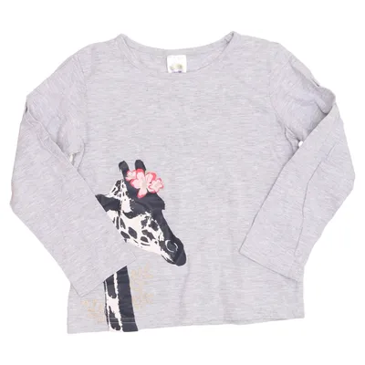 T-shirt à manches longues (Gris) de Papagino Coton, Viscose