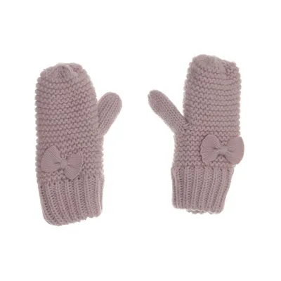 Vantar (Gefütterte rosa Strick Fäustlinge mit Schleife von PUSBLU by DM in der Größe 4) från Pusblu Akryl, Polyester