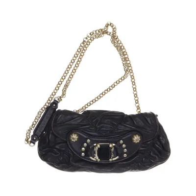 Skuldertaske (Sort) fra Juicy Couture Bomuld, Læder