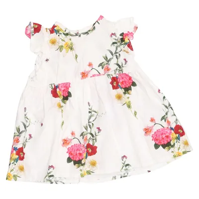 Dress (White, Multicolored) from Christina Rohde Cotton