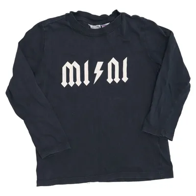 T-shirt à manches longues (Noir) de Mini Gina Tricot Coton