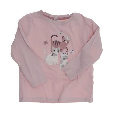 Långärmad t-shirt (Rosa) från Lindex Bomull