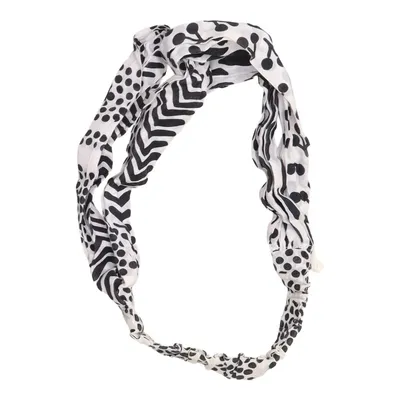 Bandeau à cheveux (Noir, Blanc) de Gudrun Sjödén Coton